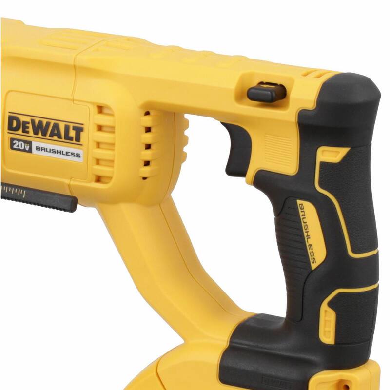 Martillo rotativo DEWALT 20V MAX inalámbrico con motor sin escobillas de 1 pulgada SDS Plus con mango en D para concreto y mampostería (herramienta solamente) - DCH133B
