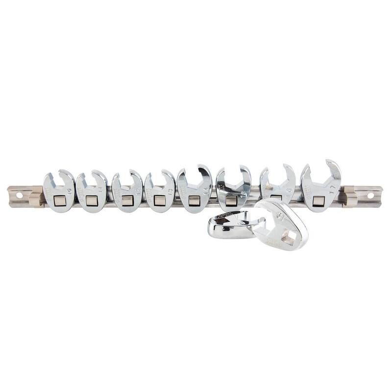 Conjunto de llaves de corona con cabeza fija métrica de 3/8 pulgadas de Sunex Tools (10 piezas) - 9710M