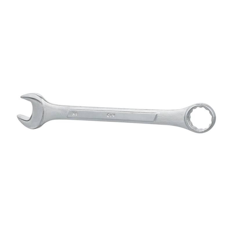 Juego de llaves de combinación cromadas Grand Rapids Industrial Products Grip MM/SAE (24 piezas) - 89358
