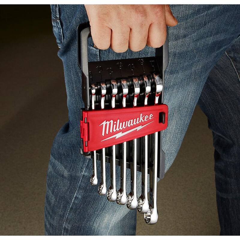 Juego de herramientas para mecánicos con llaves métricas de combinación de Milwaukee (7 piezas) - 48-22-9507
