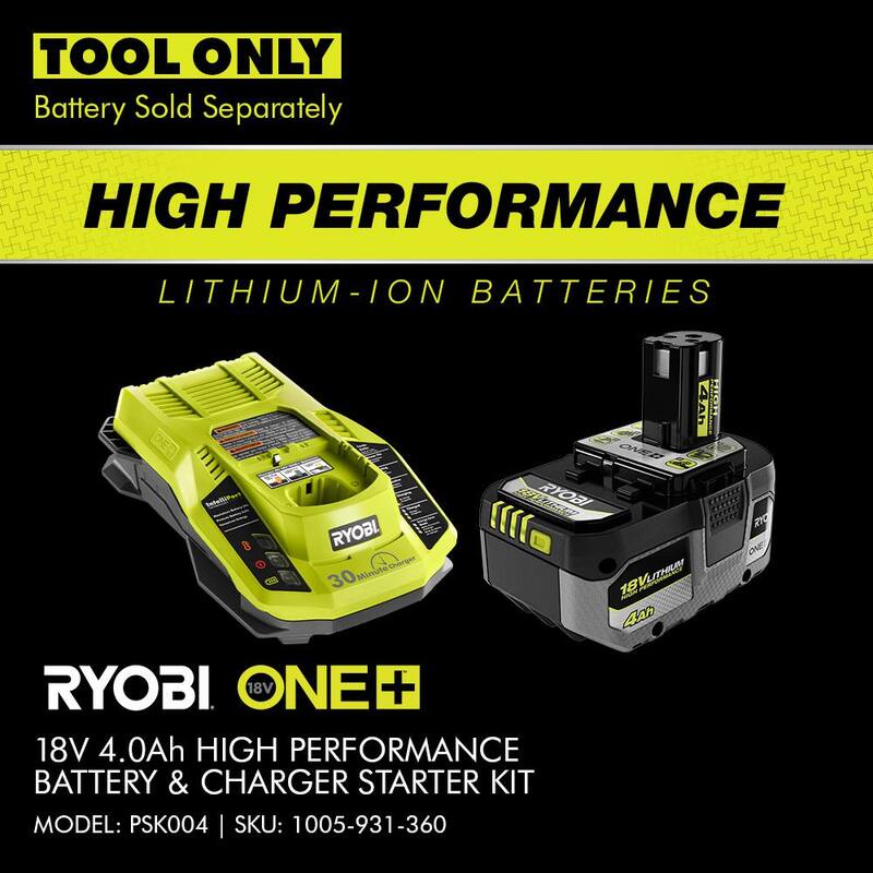 RYOBI ONE+ HP 18V Taladro rotativo de martillo sin escobillas inalámbrico de 1 pulgada SDS-Plus (Herramienta Únicamente) - P223