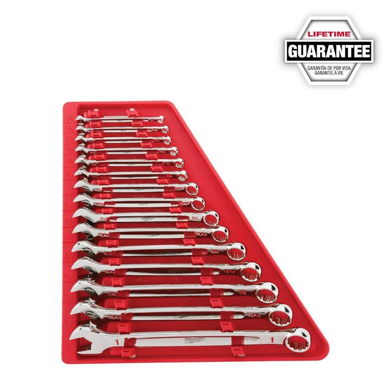 Juego de herramientas mecánicas Milwaukee de llaves combinadas en pulgadas y métricas con juego de destornilladores (40 piezas) - 48-22-9515-48-22-9415-48-22-2710