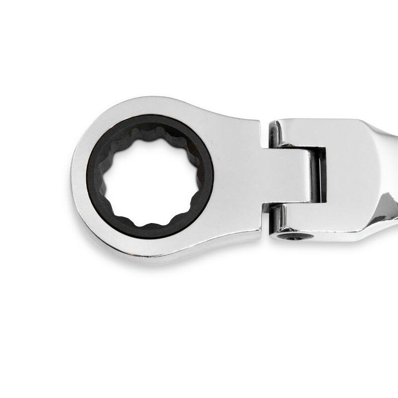 Juego de herramientas de llave mixta con cabezal flexible y trinquete de 72 dientes en métrico de GEARWRENCH (10 piezas) - 9550