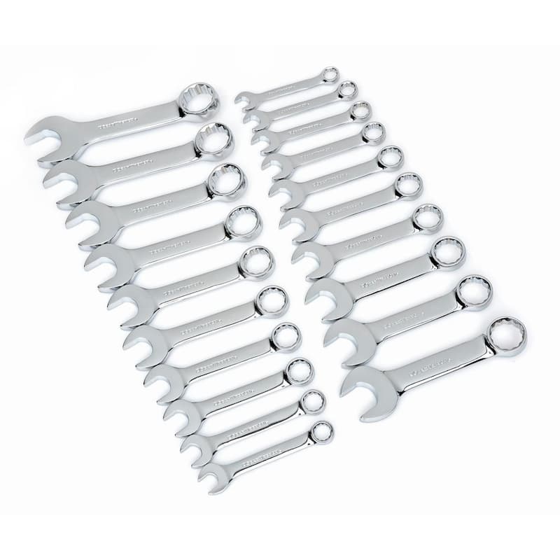 Juego de llaves combinadas STUBBY de 12 puntos GEARWRENCH SAE/métricas (20 piezas) - 81903