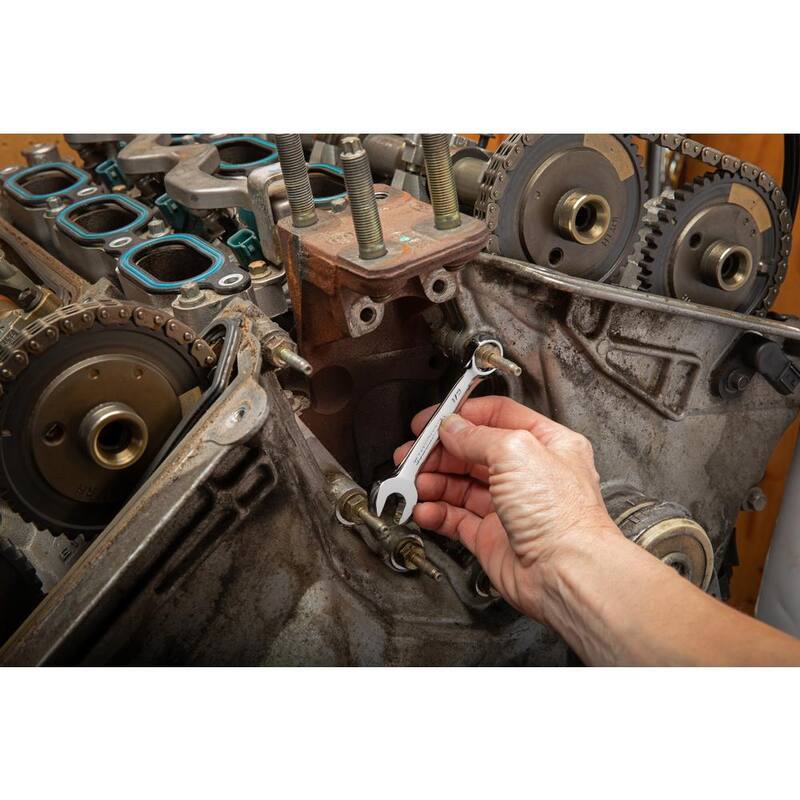 Juego de llaves combinadas STUBBY de 12 puntos GEARWRENCH SAE/métricas (20 piezas) - 81903