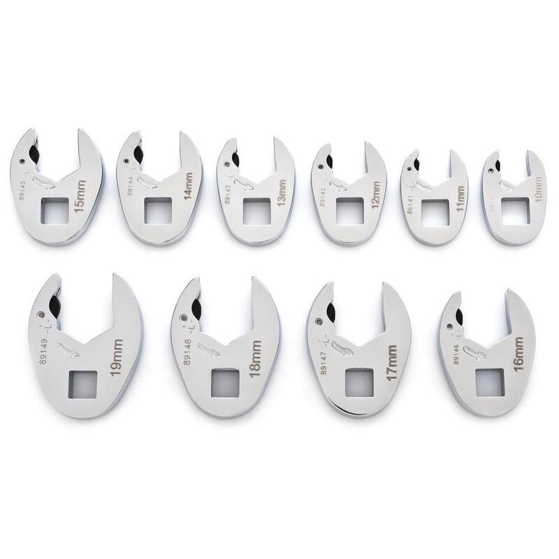 Set de llaves de corona de trinquete métricas GEARWRENCH de 3/8 pulgadas (10 piezas) - 89119
