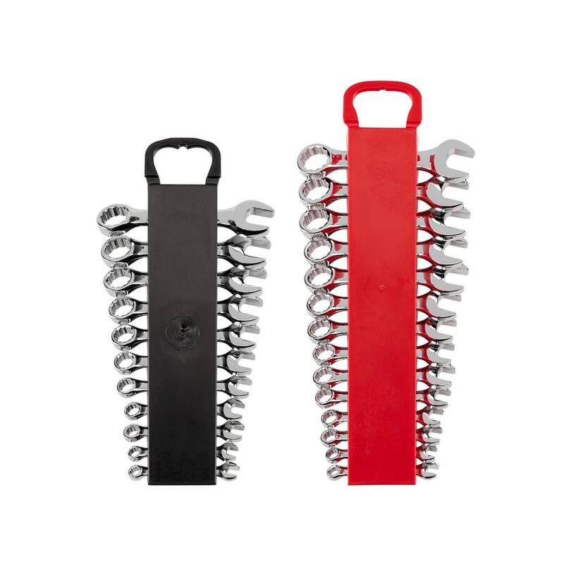 Juego de Llaves Combinadas TEKTON de 1/4 a 3/4 pulgadas y 6 a 19 mm con PortaLLaves (25 Piezas) - WCB92403