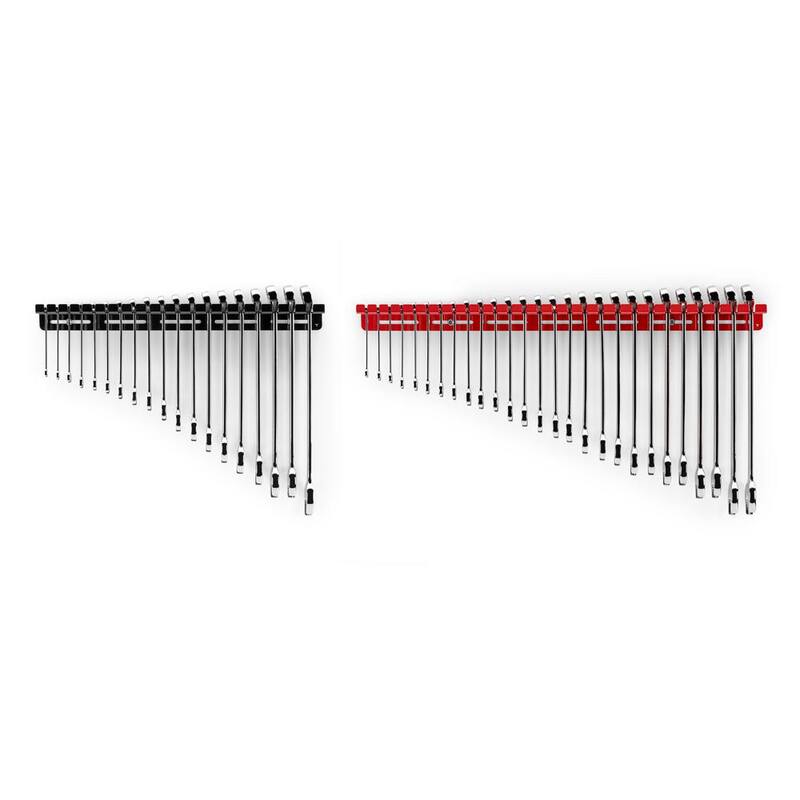 Juego de Llaves Combinadas TEKTON de 1/4 a 1-1/4 pulgadas, 6-32 mm con Soporte de Pared (46 Piezas) - WCB96301