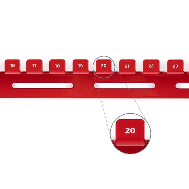 Juego de Llaves Combinadas TEKTON de 1/4 a 1-1/4 pulgadas, 6-32 mm con Soporte de Pared (46 Piezas) - WCB96301