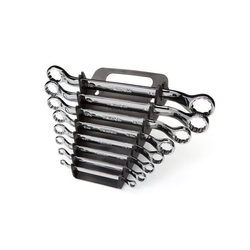 Juego de llaves de caja offset de 45 grados TEKTON, de 8 piezas (1/4 - 1-1/4 pulg.) - Holder - WBE23408