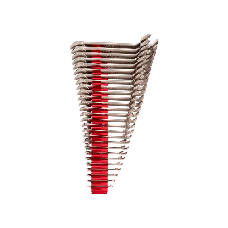 Juego de llaves de combinación de cabezal angular TEKTON de 6 a 32 mm con organizador modular de llaves (27 piezas) - WAE92503