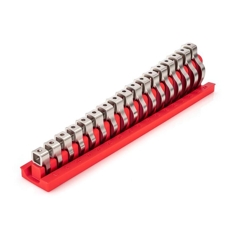 Juego de Llaves de Tubo Crowfoot de 8 mm a 24 mm, 3/8 pulg. con Organizador (17 Piezas) - WCF95201