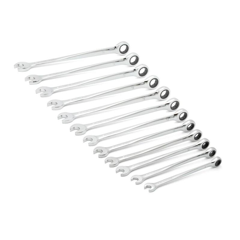 Set de herramientas GEARWRENCH Métricas combinadas con trinquete X-Beam de 72 dientes (12 piezas) - 85888