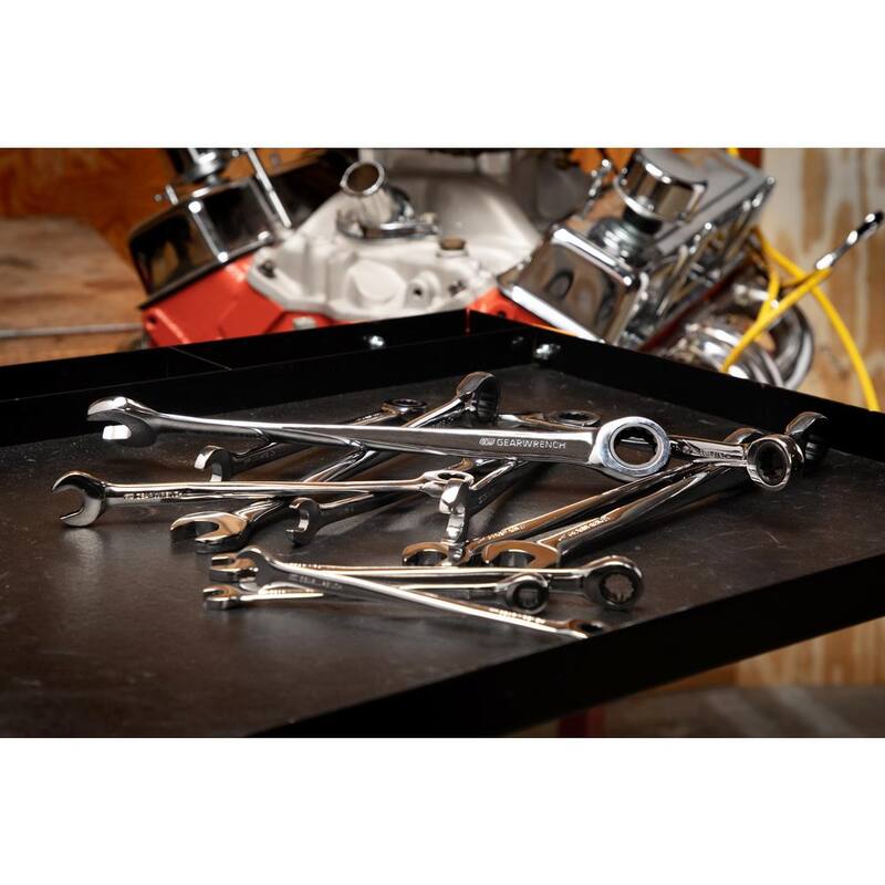 Set de herramientas GEARWRENCH Métricas combinadas con trinquete X-Beam de 72 dientes (12 piezas) - 85888