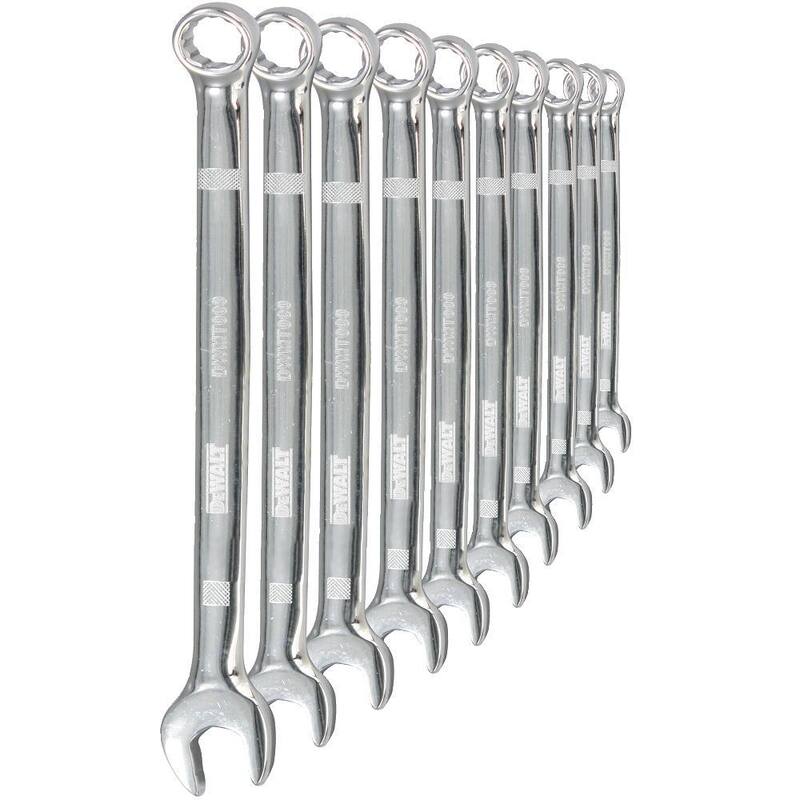 Juego de llaves combinadas métricas DEWALT (10 piezas) - DWMT72166.