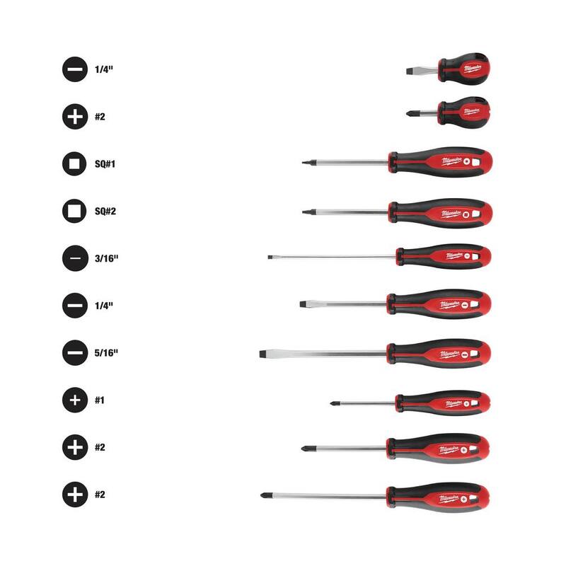 Juego de llaves de combinación de trinquete de cabeza flexible de 144 posiciones de Milwaukee Métrico con juego de desarmadores (17 piezas) - 48-22-9529-48-22-2710