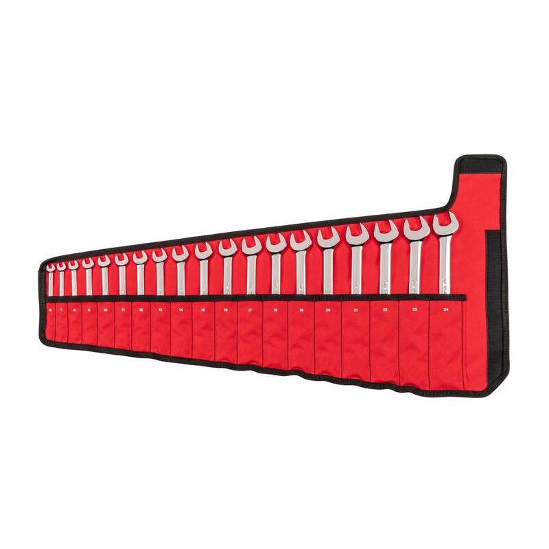 Juego de Llaves Combinadas TEKTON de 6 a 24 mm con Estuche (19 piezas) - WCB94202