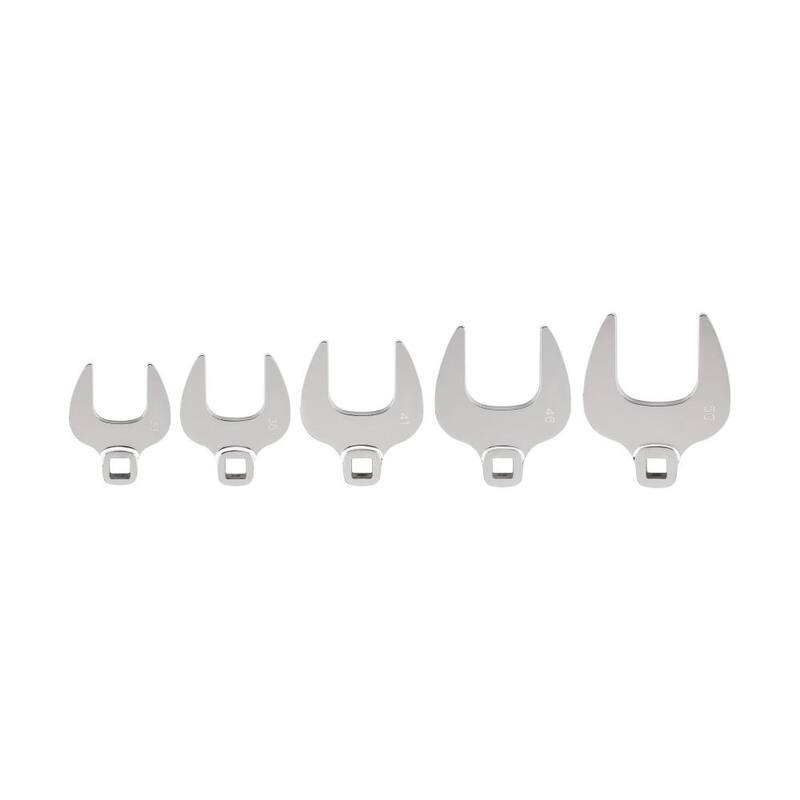 Juego de Llaves de Tuerca Crowfoot TEKTON de 1/2 pulgadas, 5 piezas (33 mm - 50 mm) - WCF90505.
