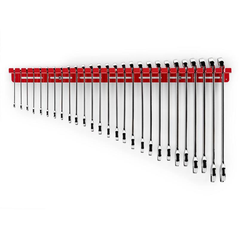 Juego de llaves combinadas TEKTON de 6 mm a 32 mm con colgador de pared (27 piezas) - WCB96201