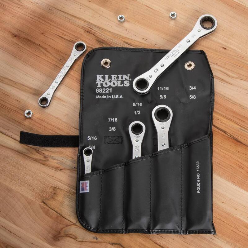 Juego de llaves de caja de trinquete de 5 piezas Klein Tools - 68221
