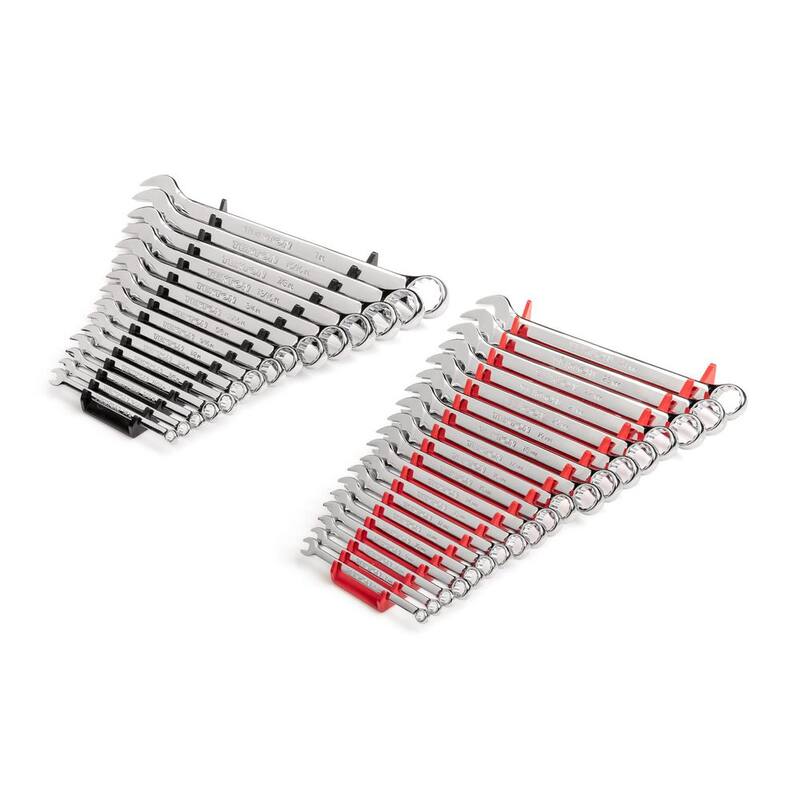 Juego de Llaves Combinadas TEKTON, 34 Piezas (1/4-1 pulg., 6-24 mm) - Soporte - WCB91301
