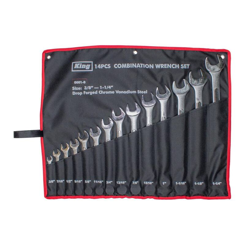 Juego de llaves combinadas KING Metric de 8 mm a 32 mm (14 piezas) - 0021-0