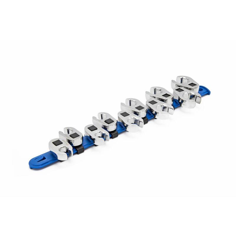 Juego de llaves de corona para tuercas de métrica de 3/8 in con riel de sockets (10 piezas) - CCFWS1N