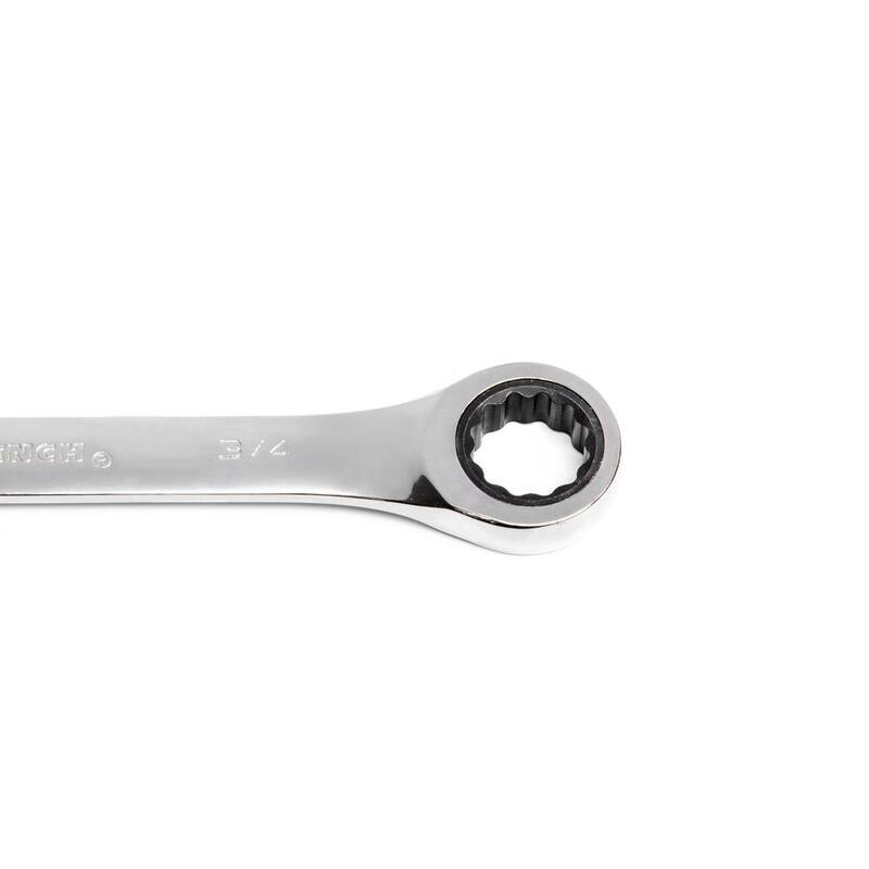Juego de llaves combinadas con trinquete de extremo abierto GEARWRENCH de 12 puntos y 72 dientes en medidas estándar SAE (8 piezas) - 85599