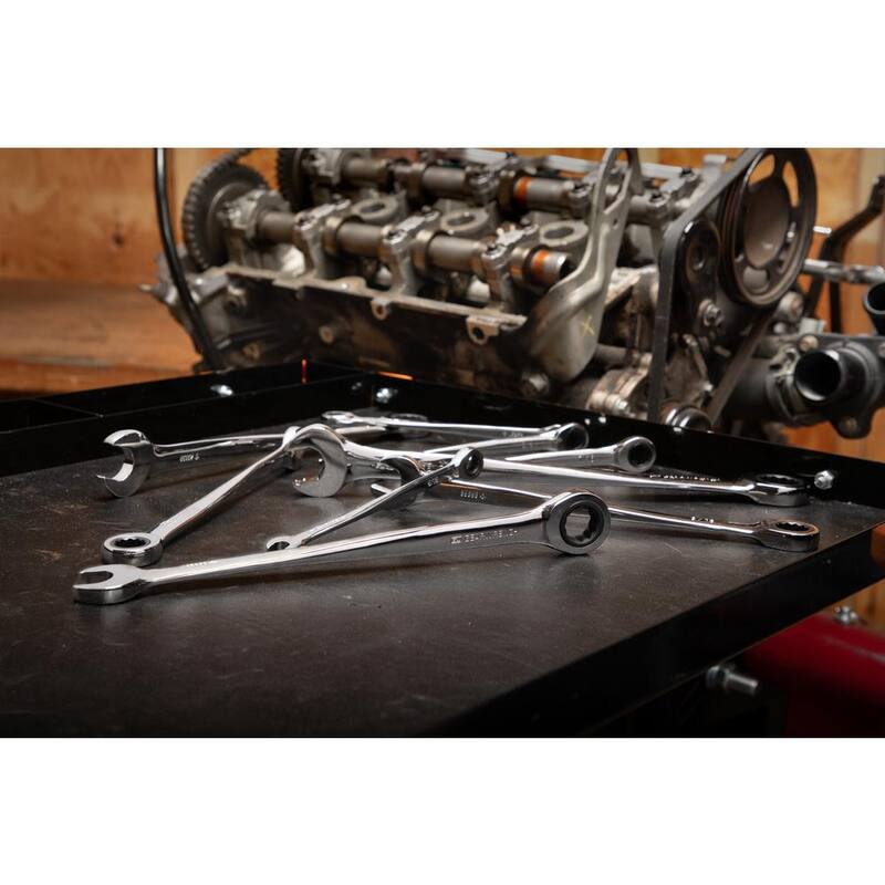 Juego de herramientas combinadas GEARWRENCH SAE de 72 dientes X-Beam con trinquete (9 piezas) - 85898