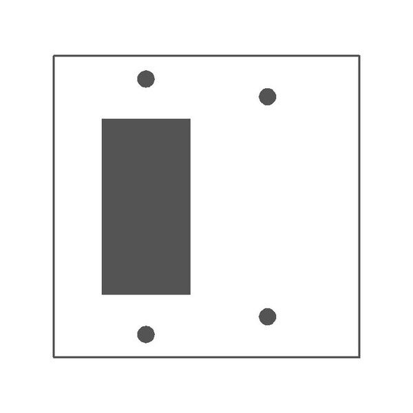 Número de Grupos: 2 Placa de Acero Laminado en Frío, Acabado Mate/Pintado, Negro - 87422 Mulberry