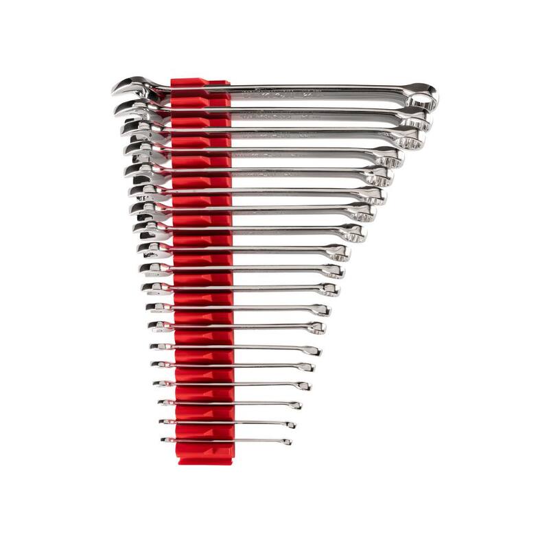 Juego de llaves combinadas TEKTON de 6 mm a 24 mm con organizador modular de ranuras (19 piezas) - WCB95202