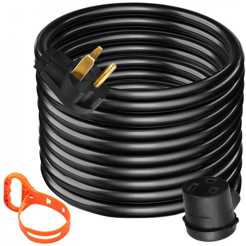 VEVOR Welder Extension Cord 30Amp 25ft 250V, Welding Power Cord with NEMA 6-50 Plug 10 Gauge 3 Prong for MIG,Lincoln,Plasma,Miller,TIG - HJLJQ10-3-25FTYCXV1