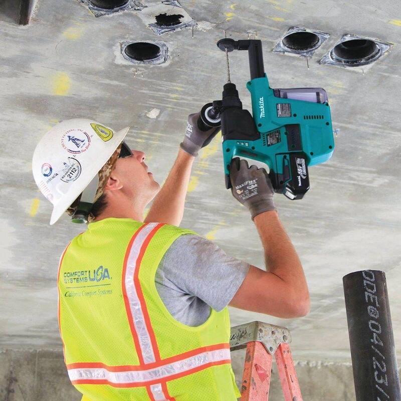 Martillo rotativo inalámbrico SDS-Plus de concreto/mampostería sin escobillas Makita 18V LXT de 1 pulgada de iones de litio (solo herramienta) - XRH01Z