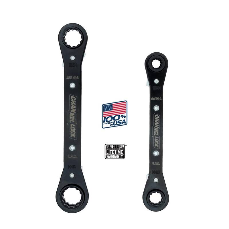 Juego de llaves de trinquete métricas Channellock 4 en 1 - 841M