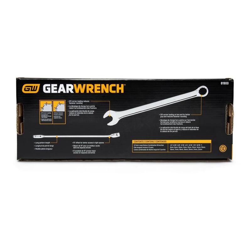 Juego de llaves combinadas GEARWRENCH SAE/métricas (24 piezas) - 81900