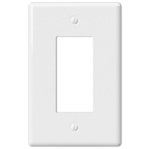 Placa de pared de cerámica de 1 gang con interruptor de palanca Livewire Metro Blanco - LI2739615
