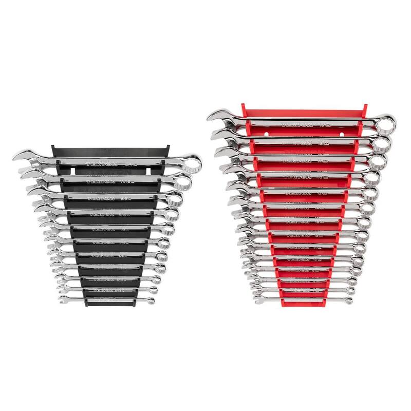 Juego de Llaves Combinadas TEKTON de 1/4 a 3/4 pulgadas, 6 a 19 mm con Organizador (25 piezas) - WCB91303