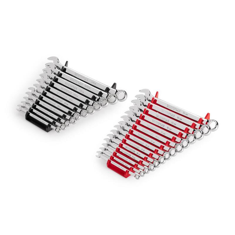 Juego de Llaves Combinadas TEKTON de 1/4 a 3/4 pulgadas, 6 a 19 mm con Organizador (25 piezas) - WCB91303