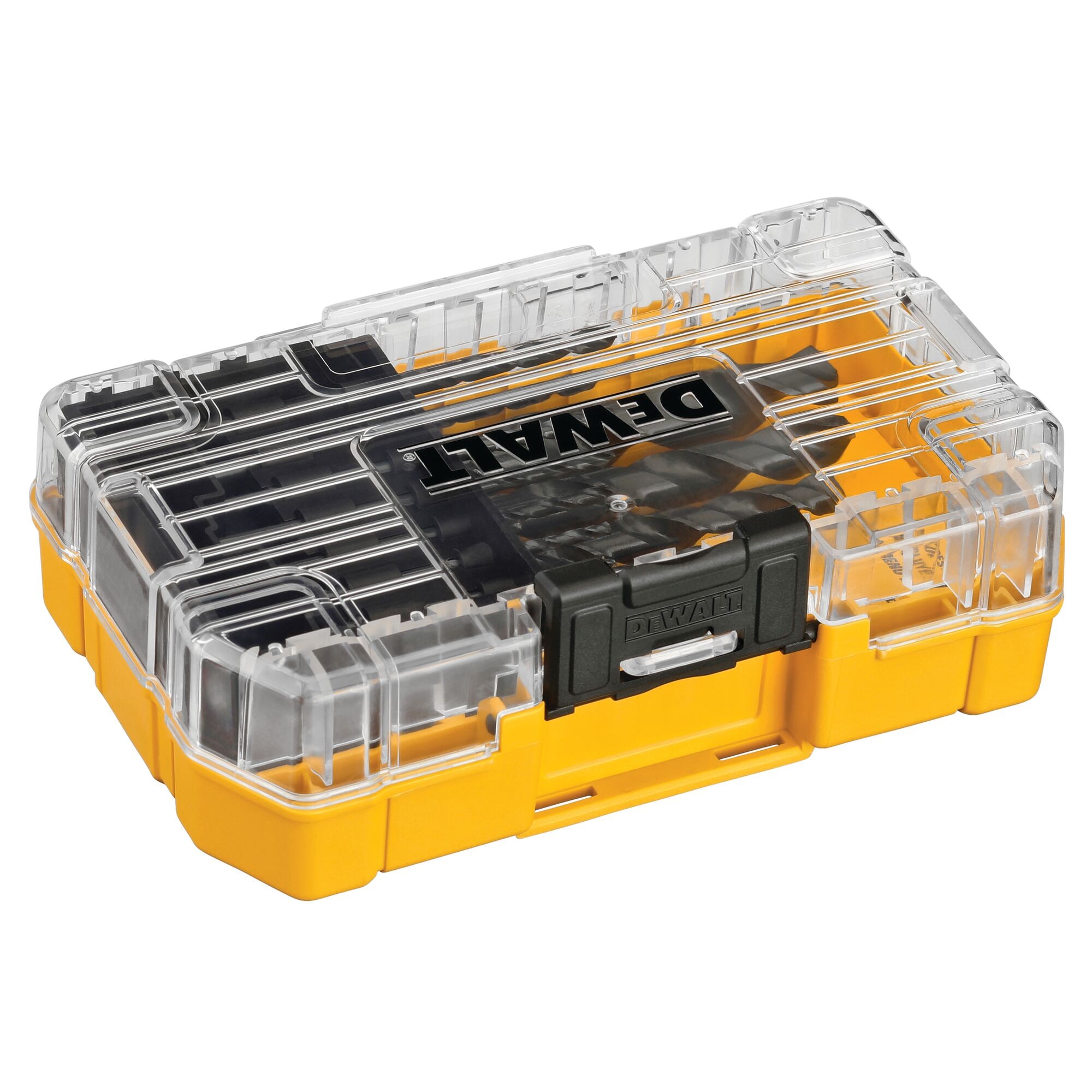 DEWALT Juego de 14 piezas de brocas helicoidales recubiertas de negro y dorado HSS de longitud estándar Jobber - DWA1184