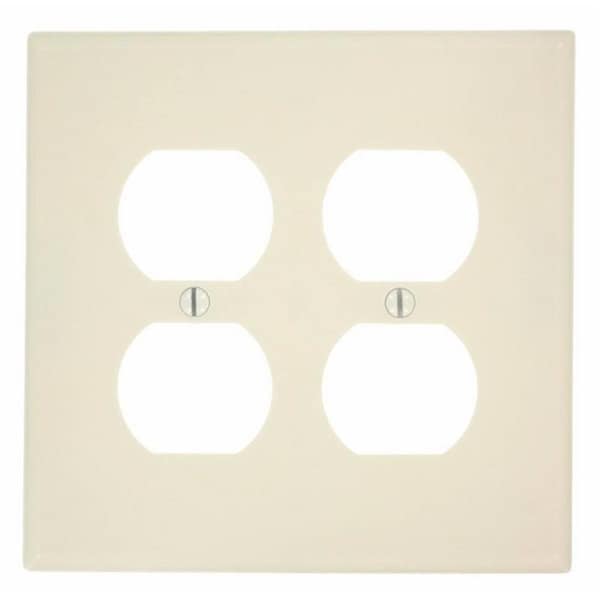 Placa de pared para dispositivo receptáculo tamaño Midway Spark, color almendra claro - SP435054