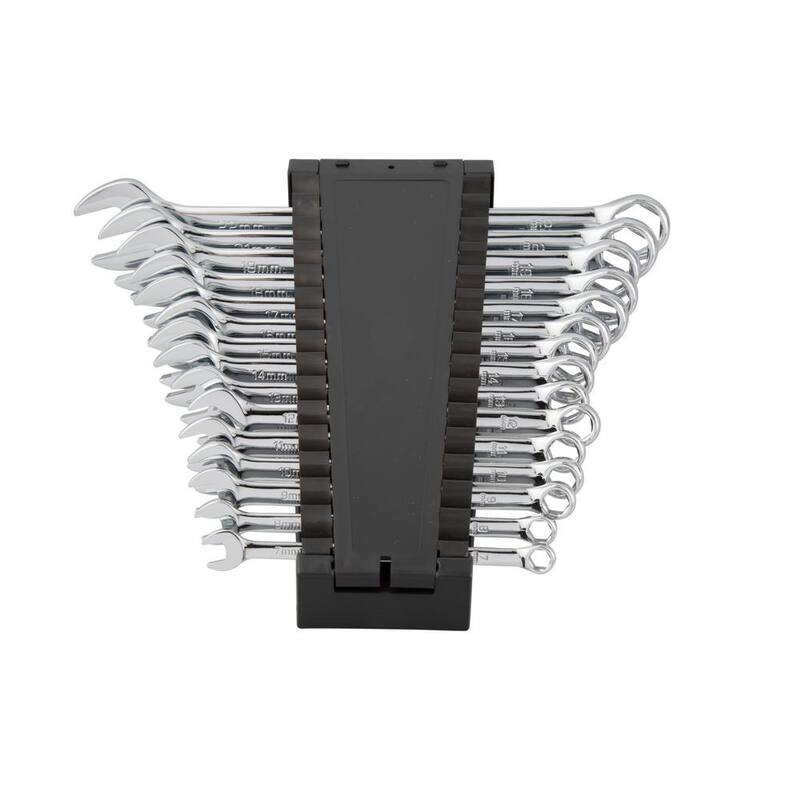 Juego de llaves combinadas metricas de 6 puntos STEELMAN PRO (15 piezas) - 78533