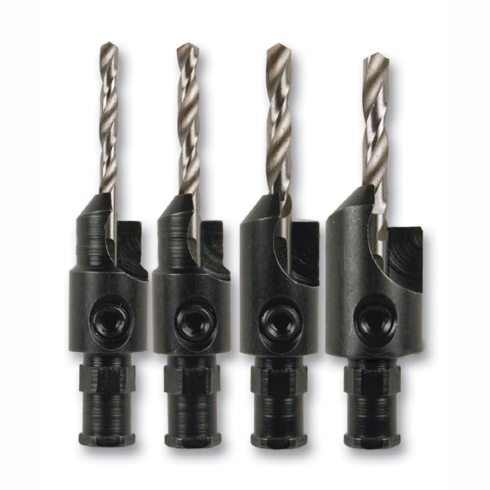 Kobalt Juego de 4 Piezas de Brocas Avellanadoras de Acero de Alta Velocidad de 1/8 pulg x 1-5/8 pulg - 80277