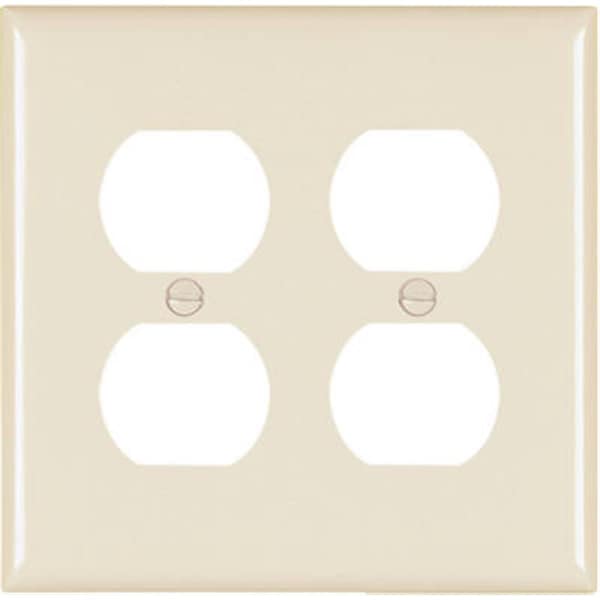 Placa de pared Nextgen TP82LACC30, 2 espacios, color almendra claro - NE878833