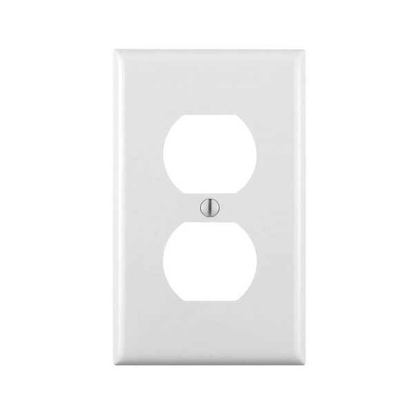Placa de pared para tomacorriente duplex de 1-Gang Spark 80703-00W blanca - Paquete de 20 - SP3318031