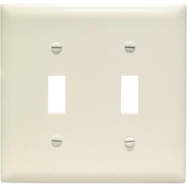 Nextgen TP2LACC30 Nylon Wall Plate, 2 Gang, Almond - NE570254