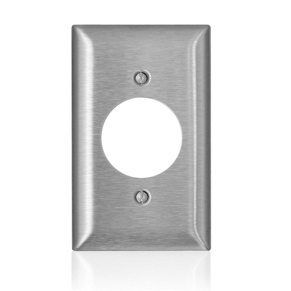Placa de pared para receptáculo de 1 gang de acero inoxidable serie C de Ezgeneration - EZ2189135
