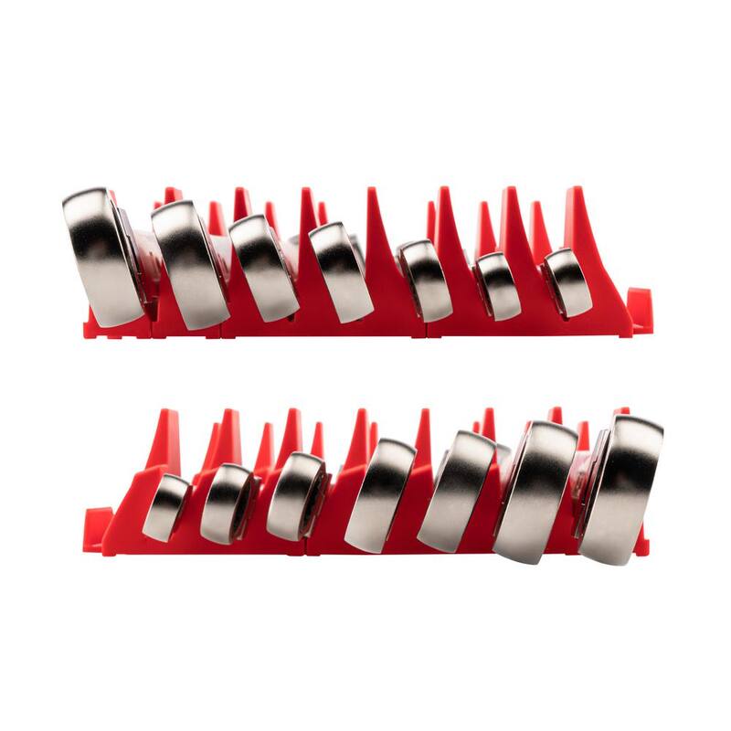 Juego de Llaves de Caja Ratcheting TEKTON de 6 mm a 19 mm con Cabezal Flexible de 12 Puntos y Organizador Modular de Ranuras (7 Piezas) - WRB96301