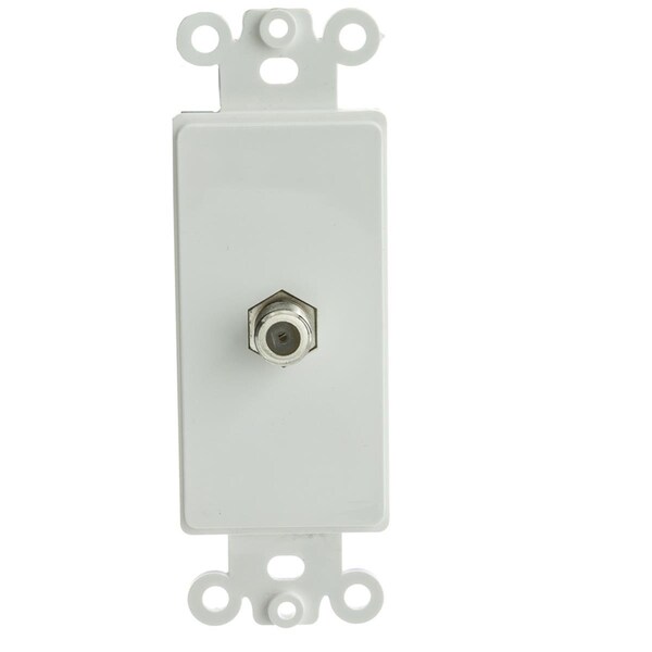Placa de pared Keystone de un solo puerto de Cable Wholesale - Beige - 301-4K