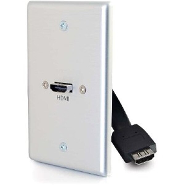Placa de Pared de Un Solo Panel con HDMI Integrado de Aluminio