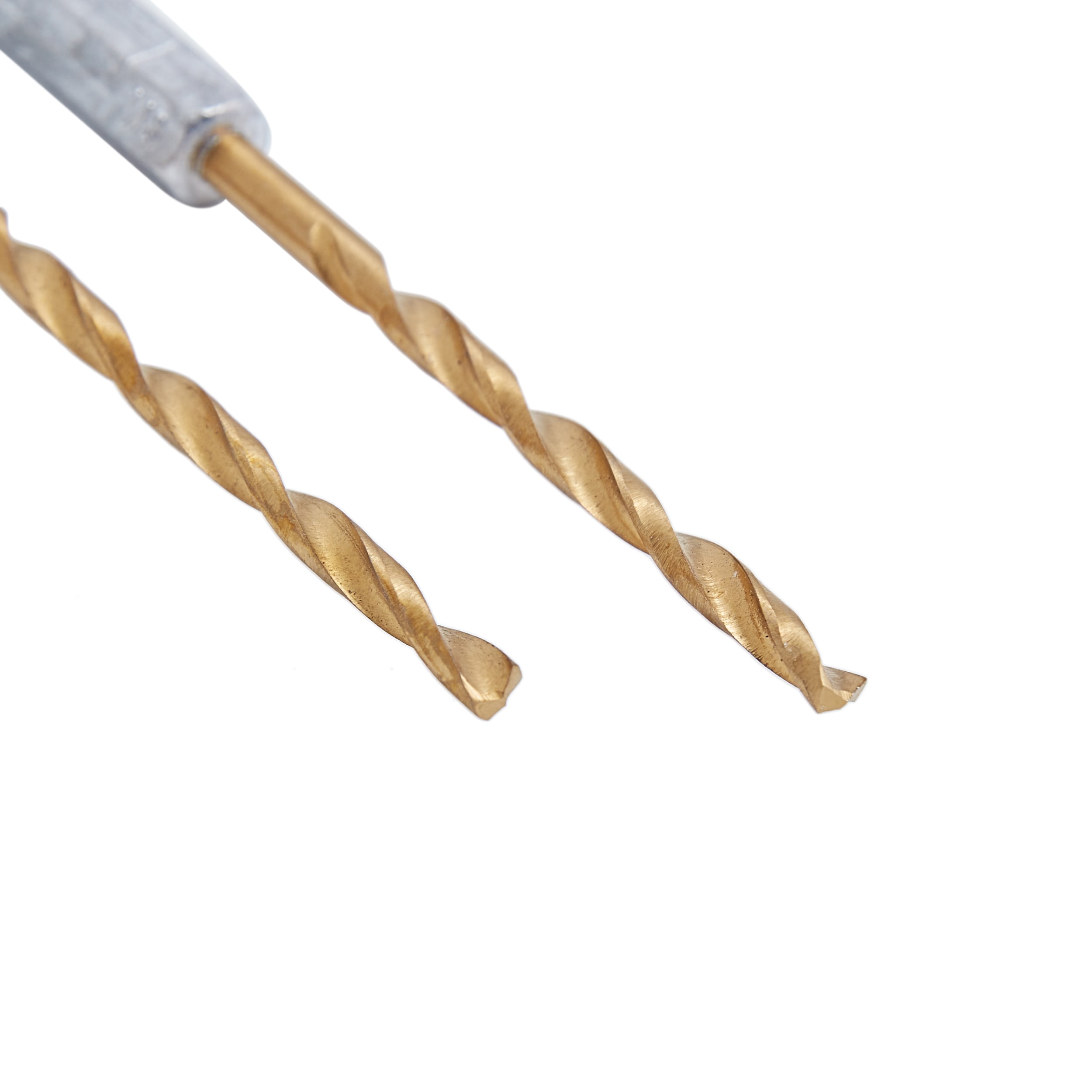 Kobalt Juego de 2 piezas de brocas helicoidales de longitud estándar con revestimiento de titanio de 1/8 pulg. x 2-1/2 pulg. - 80854